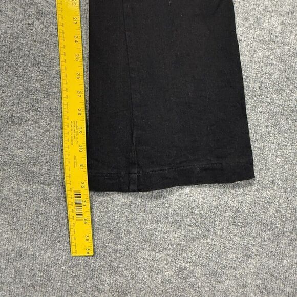 Spanx Flare Jeans Womens Small Black 28x33 Pull On Bootcut - Picture 4 of 10